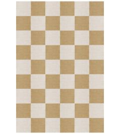 Chess Flatweave Rug by Layered Harvest Yellow Chess Flatweave Rug by Layered Harvest Yellow