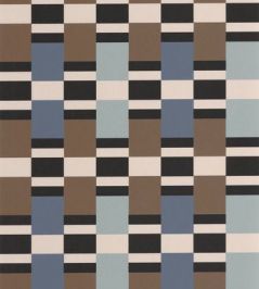 Chess Game Wallpaper by Casadeco Marron / Bleu Chess Game Wallpaper by Casadeco Marron / Bleu