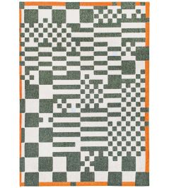 Chess Rug by Louis De Poortere Deep Green Chess Rug by Louis De Poortere Deep Green