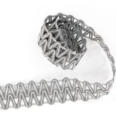Chevron Braid Trimming by Villa Nova Chrome Chevron Braid Trimming by Villa Nova Chrome