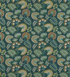 Chiana Fabric by Jane Churchill Teal Chiana Fabric by Jane Churchill Teal