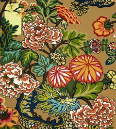 Chiang Mai Dragon Wallpaper by Schumacher Mocha Chiang Mai Dragon Wallpaper by Schumacher Mocha