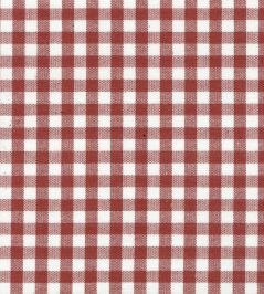 Chichester Check Fabric by Titley and Marr Ruby Chichester Check Fabric by Titley and Marr Ruby