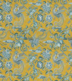Chifu Fabric by GP & J Baker Ochre/Blue Chifu Fabric by GP & J Baker Ochre/Blue