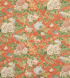 Chilgrove Fabric by Colefax and Fowler Red Chilgrove Fabric by Colefax and Fowler Red