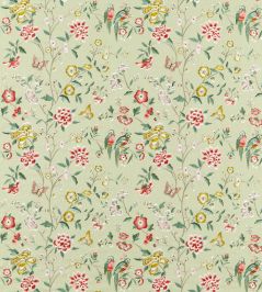 Chinoiserie Hall Fabric by Sanderson Bamboo & Rose Chinoiserie Hall Fabric by Sanderson Bamboo & Rose