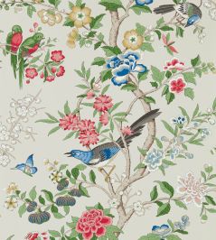 Chinoiserie Hall Wallpaper by Sanderson Linen / Chintz Chinoiserie Hall Wallpaper by Sanderson Linen / Chintz