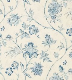 Chinoiserie Vine Fabric by Schumacher China Blue Chinoiserie Vine Fabric by Schumacher China Blue