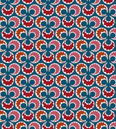 Chintamani Fun Wallpaper by Ottoline Blue and Red Chintamani Fun Wallpaper by Ottoline Blue and Red
