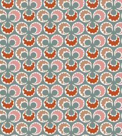 Chintamani Fun Wallpaper by Ottoline Celadon and Brick Chintamani Fun Wallpaper by Ottoline Celadon and Brick