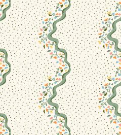 Chintz Caroline Wallpaper by Ottoline Green Chintz Caroline Wallpaper by Ottoline Green