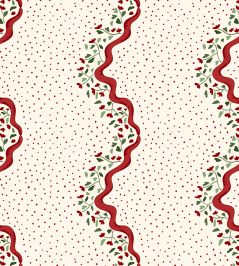 Chintz Caroline Wallpaper by Ottoline Red Chintz Caroline Wallpaper by Ottoline Red