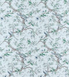 Chintz Fabric by Zoffany Blue Stone Chintz Fabric by Zoffany Blue Stone
