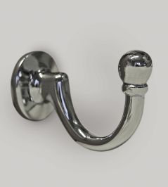 Chrome Tieback Hook by Jones Chrome Chrome Tieback Hook by Jones Chrome