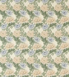 Chrysanthemum Outdoor Fabric by Morris & Co Mineral/Cream Chrysanthemum Outdoor Fabric by Morris & Co Mineral/Cream
