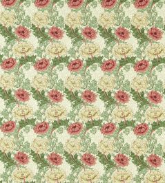 Chrysanthemum Outdoor Fabric by Morris & Co Russet Chrysanthemum Outdoor Fabric by Morris & Co Russet