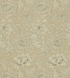 Chrysanthemum Toile Wallpaper by Morris & Co Ivory/Gold Chrysanthemum Toile Wallpaper by Morris & Co Ivory/Gold