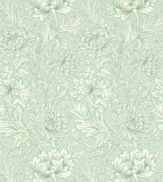 Chrysanthemum Toile Wallpaper by Morris & Co Willow Chrysanthemum Toile Wallpaper by Morris & Co Willow