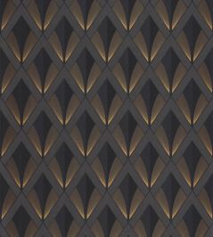 Chrysler Wallpaper by Casadeco Noir Reglisse Chrysler Wallpaper by Casadeco Noir Reglisse