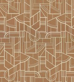 Cinetique Wallpaper by Casamance Cuivre Cinetique Wallpaper by Casamance Cuivre