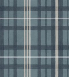 Clans Check Wallpaper by Coordonne Sapphire Clans Check Wallpaper by Coordonne Sapphire