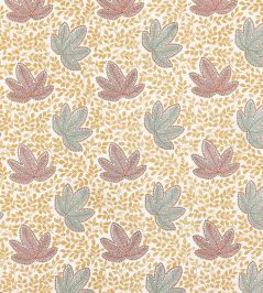 Clarice Fabric by Nina Campbell Ochre/Eucalyptus Clarice Fabric by Nina Campbell Ochre/Eucalyptus