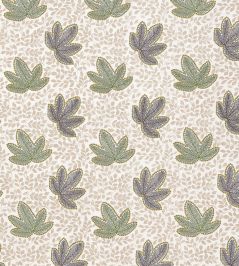 Clarice Fabric by Nina Campbell Pebble/Emerald/Choc Clarice Fabric by Nina Campbell Pebble/Emerald/Choc