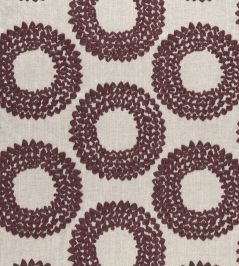 Dashiki Fabric by Clarke & Clarke Plum Dashiki Fabric by Clarke & Clarke Plum