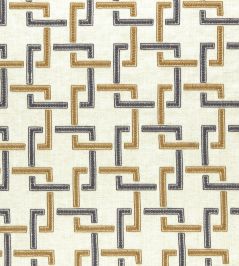 Sekai Fabric by Clarke & Clarke Charcoal/Cinnamon Sekai Fabric by Clarke & Clarke Charcoal/Cinnamon