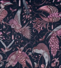Emma J Shipley Audubon Velvet Fabric by Clarke & Clarke Pink Emma J Shipley Audubon Velvet Fabric by Clarke & Clarke Pink