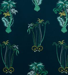 Emma J Shipley Jungle Palms Fabric by Clarke & Clarke Navy Emma J Shipley Jungle Palms Fabric by Clarke & Clarke Navy
