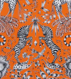 Emma J Shipley Kruger Fabric by Clarke & Clarke Flame Emma J Shipley Kruger Fabric by Clarke & Clarke Flame