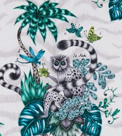 Emma J Shipley Lemur Fabric by Clarke & Clarke Jungle Emma J Shipley Lemur Fabric by Clarke & Clarke Jungle