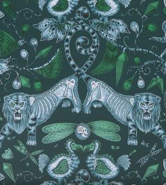 Emma J Shipley Extinct Wallpaper by Clarke & Clarke Navy Emma J Shipley Extinct Wallpaper by Clarke & Clarke Navy