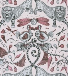 Emma J Shipley Extinct Wallpaper by Clarke & Clarke Pink Emma J Shipley Extinct Wallpaper by Clarke & Clarke Pink