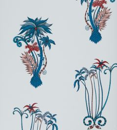 Emma J Shipley Jungle Palms Wallpaper by Clarke & Clarke Blue Emma J Shipley Jungle Palms Wallpaper by Clarke & Clarke Blue