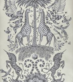 Emma J Shipley Kruger Wallpaper by Clarke & Clarke Monochrome Emma J Shipley Kruger Wallpaper by Clarke & Clarke Monochrome