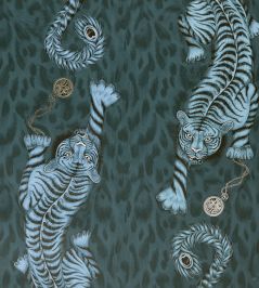 Emma J Shipley Tigris Wallpaper by Clarke & Clarke Navy Emma J Shipley Tigris Wallpaper by Clarke & Clarke Navy
