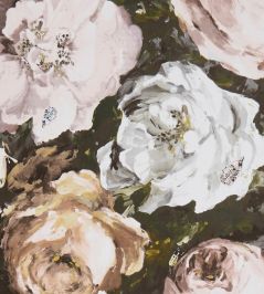 Floretta Wallpaper by Clarke & Clarke Blush/Charcoal Floretta Wallpaper by Clarke & Clarke Blush/Charcoal