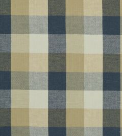 Austin Check Fabric by Clarke & Clarke Midnight Austin Check Fabric by Clarke & Clarke Midnight