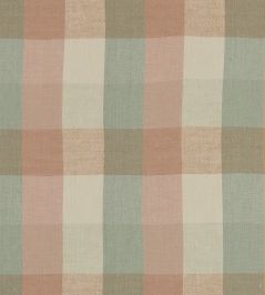 Austin Check Fabric by Clarke & Clarke Mineral/Blush Austin Check Fabric by Clarke & Clarke Mineral/Blush