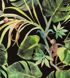 Monkey Business Wallpaper by Clarke & Clarke Ebony Monkey Business Wallpaper by Clarke & Clarke Ebony
