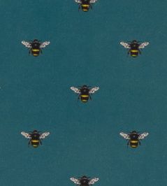 Abeja Fabric by Clarke & Clarke Teal Abeja Fabric by Clarke & Clarke Teal