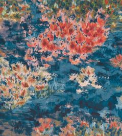 Fiore Fabric by Clarke & Clarke Midnight / Spice Fiore Fabric by Clarke & Clarke Midnight / Spice