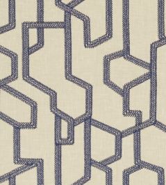 Labyrinth Fabric by Clarke & Clarke Midnight Labyrinth Fabric by Clarke & Clarke Midnight