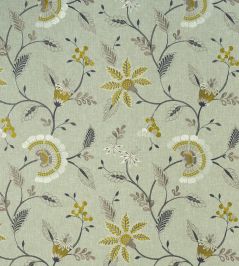 Delamere Fabric by Clarke & Clarke Chartreuse Delamere Fabric by Clarke & Clarke Chartreuse