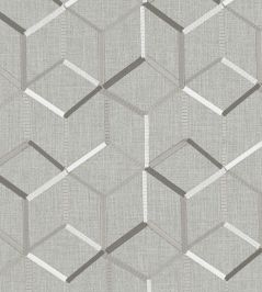 Linear Fabric by Clarke & Clarke Charcoal Linear Fabric by Clarke & Clarke Charcoal