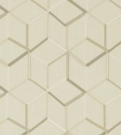 Linear Fabric by Clarke & Clarke Ivory Linear Fabric by Clarke & Clarke Ivory