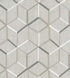 Linear Fabric by Clarke & Clarke Silver Linear Fabric by Clarke & Clarke Silver