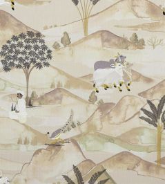 Sahara Fabric by Clarke & Clarke Charcoal/Ochre Sahara Fabric by Clarke & Clarke Charcoal/Ochre